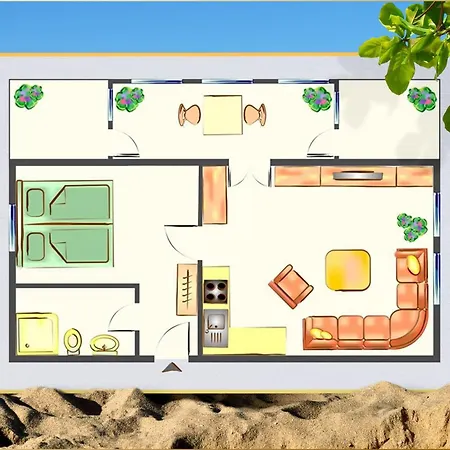 Апартаменты Haus Mertin Whg 1 Seestern Херингсдорф